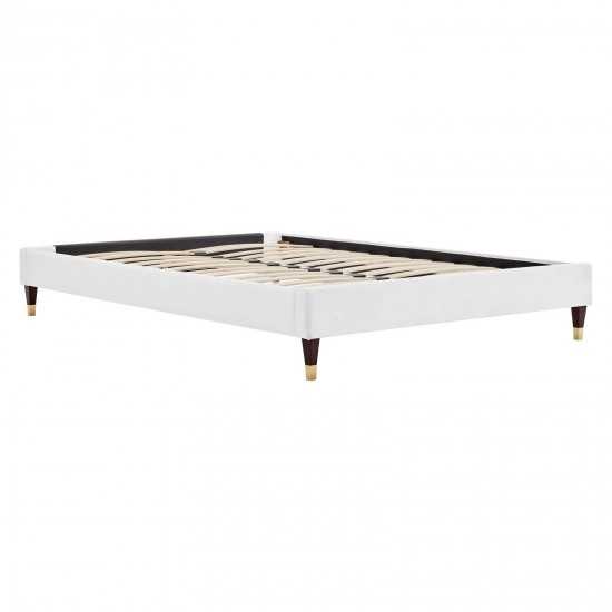 Harlow King Performance Velvet Platform Bed Frame