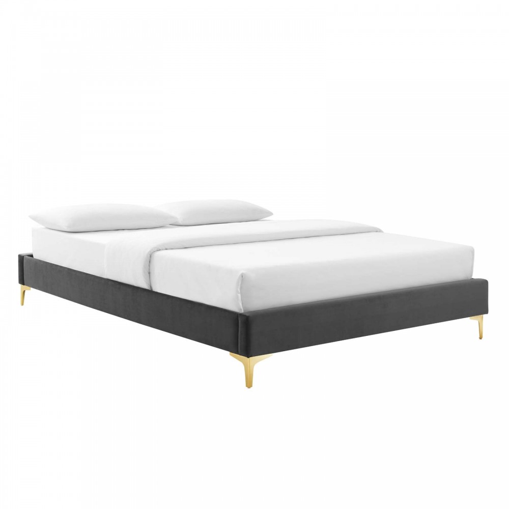 Sutton Queen Performance Velvet Bed Frame Sutton Queen Performance Velvet Bed Frame