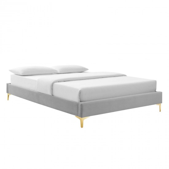 Sutton Queen Performance Velvet Bed Frame