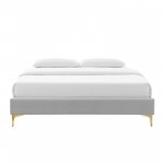 Sutton Queen Performance Velvet Bed Frame