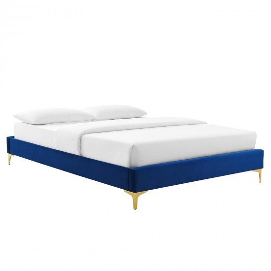 Sutton Queen Performance Velvet Bed Frame