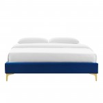 Sutton Queen Performance Velvet Bed Frame