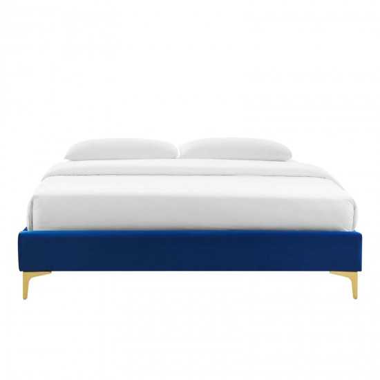 Sutton Queen Performance Velvet Bed Frame