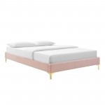 Sutton Queen Performance Velvet Bed Frame