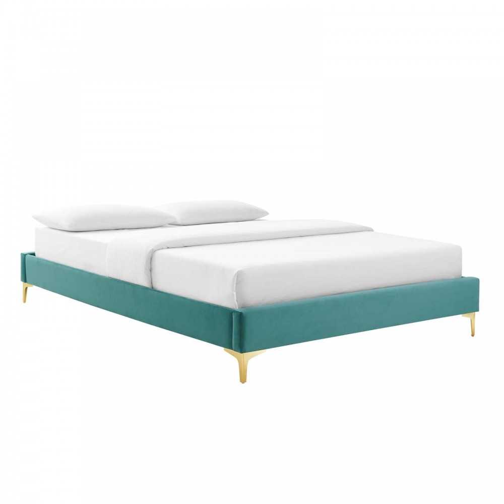 Sutton Queen Performance Velvet Bed Frame