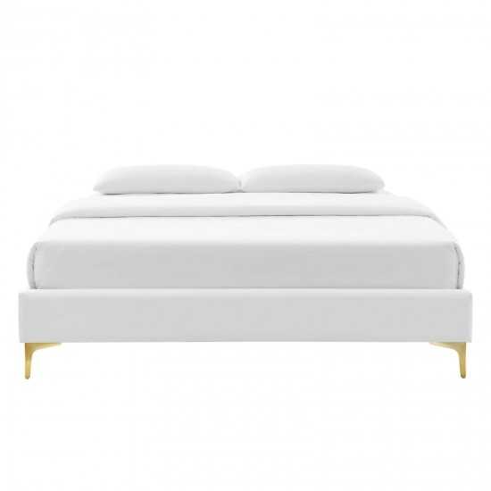 Sutton Queen Performance Velvet Bed Frame