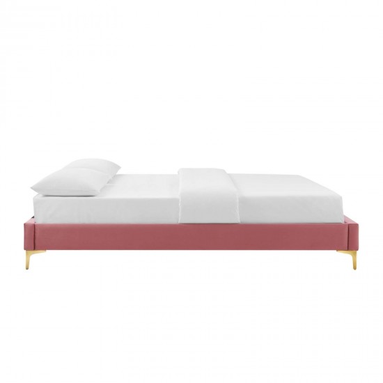 Sutton Twin Performance Velvet Bed Frame