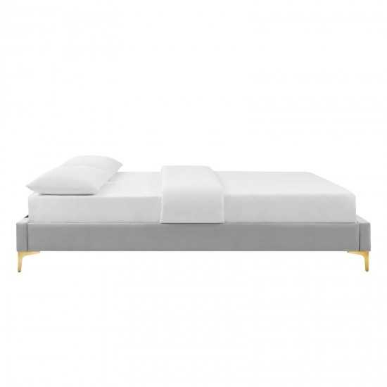 Sutton Twin Performance Velvet Bed Frame