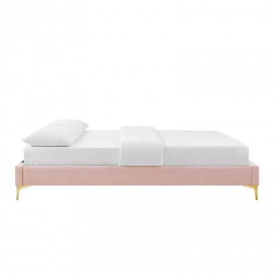 Sutton Twin Performance Velvet Bed Frame