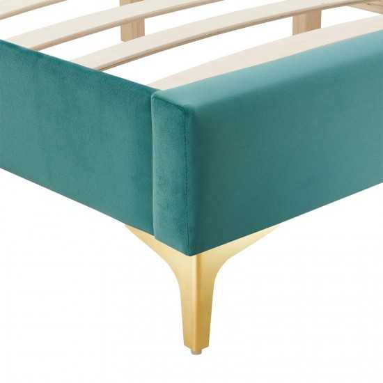 Sutton Full Performance Velvet Bed Frame