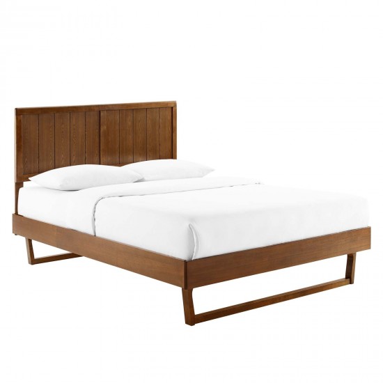 Alana Queen Wood Platform Bed With Angular Frame