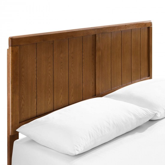 Alana Queen Wood Platform Bed With Splayed Legs