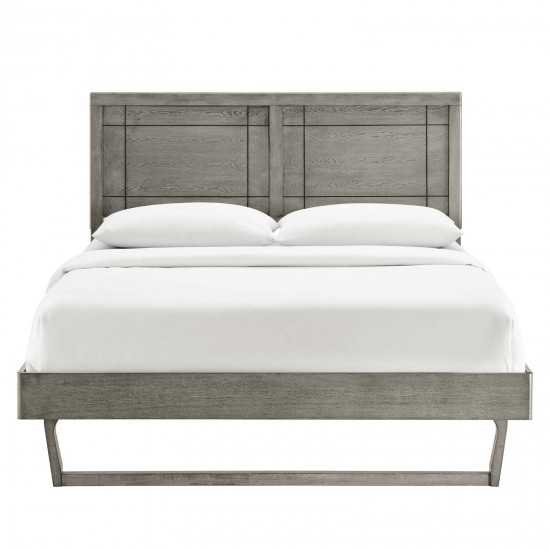 Marlee Queen Wood Platform Bed With Angular Frame