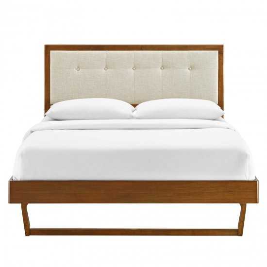 Willow Queen Wood Platform Bed With Angular Frame