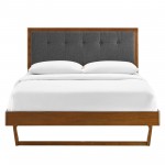 Willow Queen Wood Platform Bed With Angular Frame