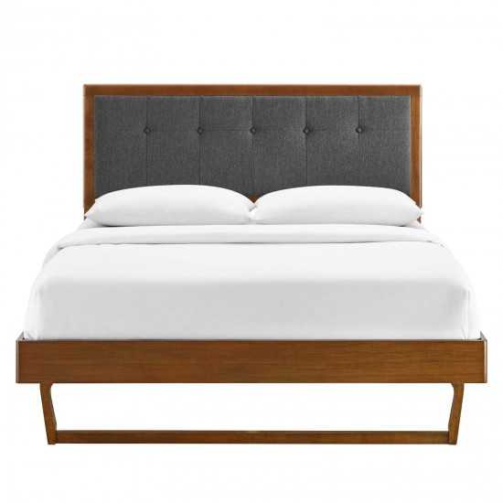 Willow Queen Wood Platform Bed With Angular Frame