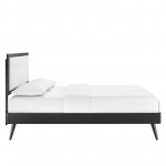 Willow Queen Wood Platform Bed With Splayed Legs