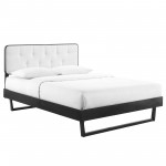 Bridgette Queen Wood Platform Bed With Angular Frame