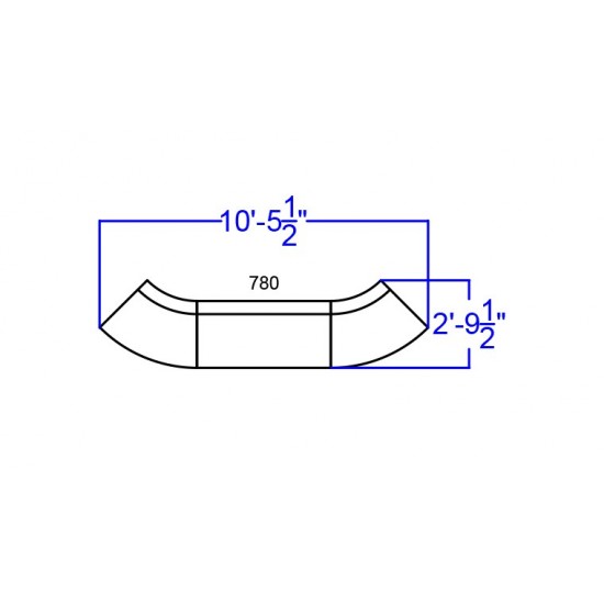 Black LeatherSoft Reception Configuration, 3 Pieces