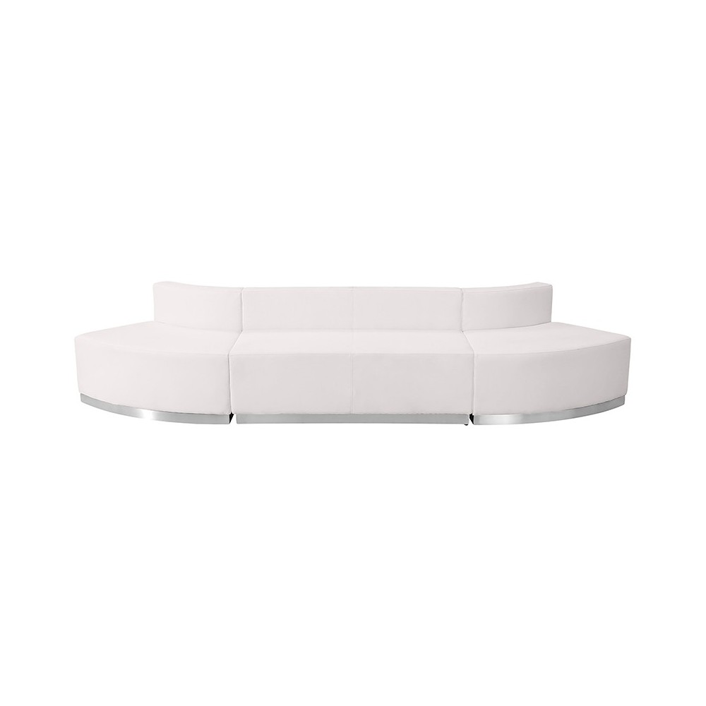 Melrose White LeatherSoft Reception Configuration, 3 Pieces Melrose White LeatherSoft Reception Configuration, 3 Pieces