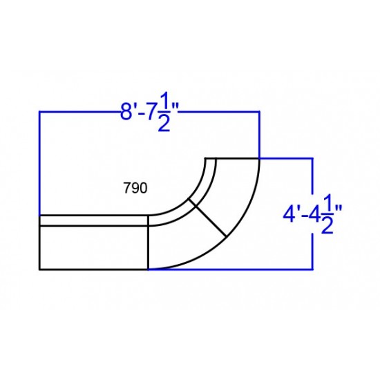 Black LeatherSoft Reception Configuration, 3 Pieces