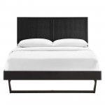 Alana King Wood Platform Bed With Angular Frame