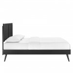 Alana Full Wood Platform Bed With Splayed Legs