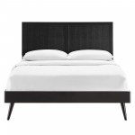 Alana Full Wood Platform Bed With Splayed Legs