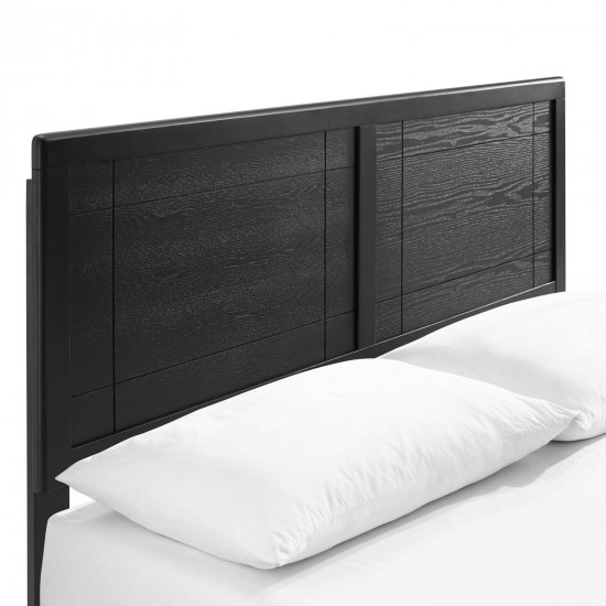 Marlee Full Wood Platform Bed With Angular Frame