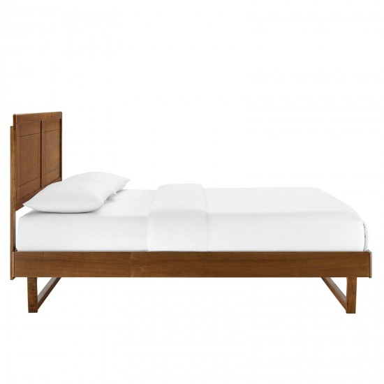 Marlee Full Wood Platform Bed With Angular Frame