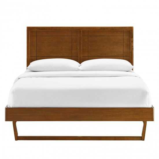 Marlee Full Wood Platform Bed With Angular Frame