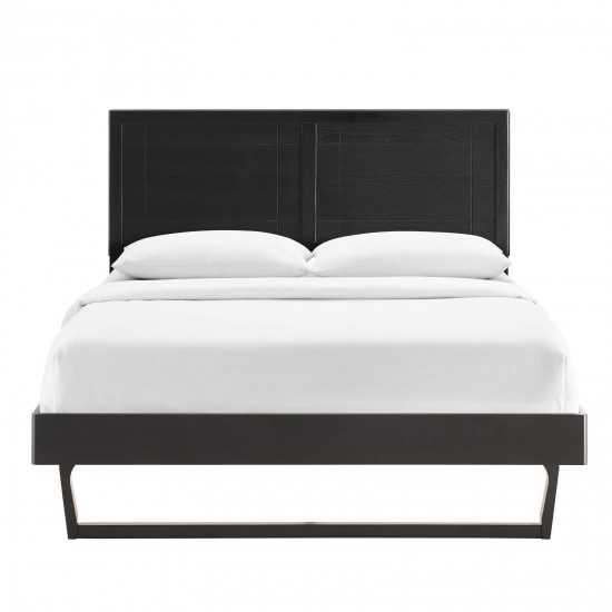 Marlee King Wood Platform Bed With Angular Frame