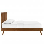 Marlee King Wood Platform Bed With Splayed Legs