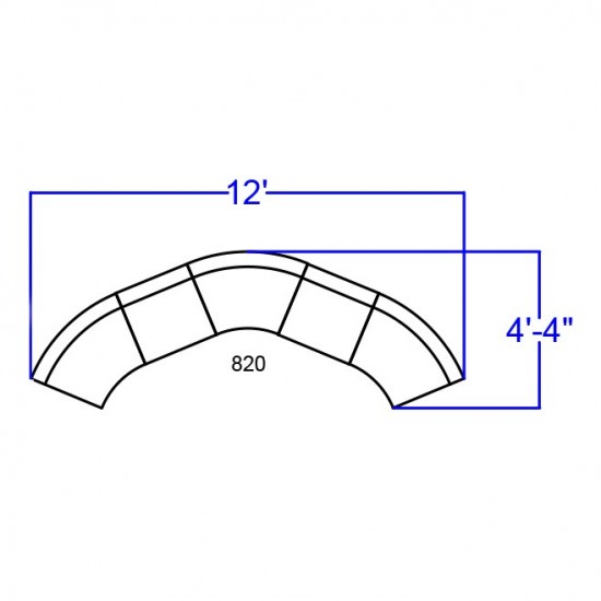 Black LeatherSoft Reception Configuration, 5 Pieces