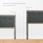 Willow Full Wood Platform Bed With Angular Frame
