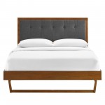 Willow Full Wood Platform Bed With Angular Frame