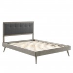 Willow Full Wood Platform Bed With Splayed Legs