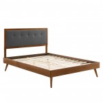 Willow Full Wood Platform Bed With Splayed Legs