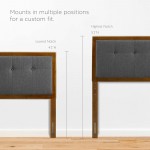 Willow Full Wood Platform Bed With Splayed Legs