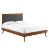 Willow King Wood Platform Bed With Splayed Legs