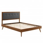 Willow King Wood Platform Bed With Splayed Legs