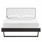 Bridgette Twin Wood Platform Bed With Angular Frame