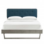 Bridgette Twin Wood Platform Bed With Angular Frame