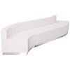 Melrose White LeatherSoft Reception Configuration, 3 Pieces
