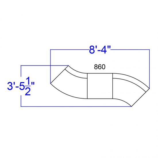 Black LeatherSoft Reception Configuration, 4 Pieces