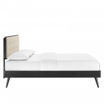 Bridgette Twin Wood Platform Bed With Splayed Legs