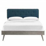 Bridgette Twin Wood Platform Bed With Splayed Legs