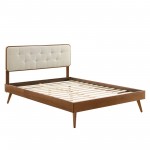 Bridgette Twin Wood Platform Bed With Splayed Legs