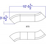 Black LeatherSoft Reception Configuration, 7 Pieces