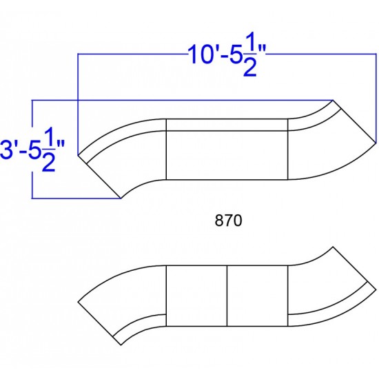 Black LeatherSoft Reception Configuration, 7 Pieces